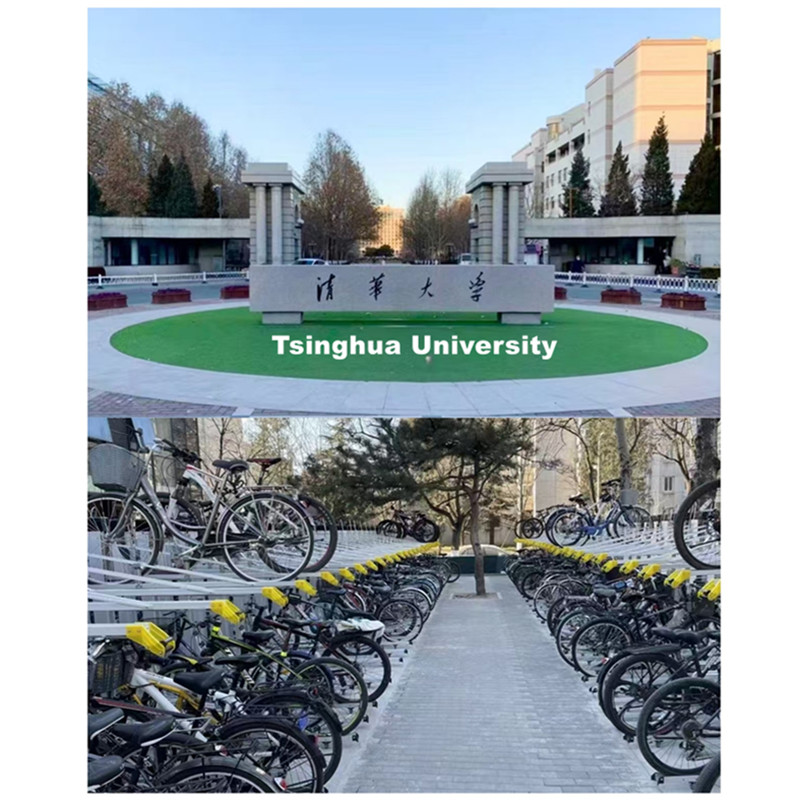Dubbele dek fietsrekken revolutioneren de ruimte-efficiëntie bij Tsinghua University